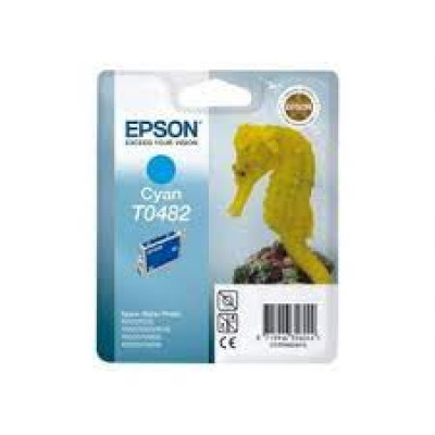 Epson T0482 - 13 ml - cyan - original - blister with RF/acoustic alarm - ink cartridge - for Stylus DX3800